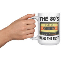 Load image into Gallery viewer, 80s_Coffee_Mug_80s_Mug_80s_Gifts_15oz_White_LH_Model_Mockup.png

