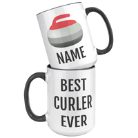 Load image into Gallery viewer, Best_Curler_Ever_Mug_15oz_Accent_FrontBack_Black_Mockup.png
