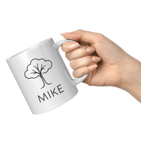 Load image into Gallery viewer, Best_Tree_Guy_Ever_Mug_-_Personalized_Gi_11oz_White_RH_Model_Mockup.png_15395614