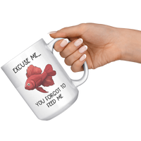 Load image into Gallery viewer, Betta_Fish_Mug_You_Forgot_to_Feed_Me_15oz_White_RH_Model_Mockup.png
