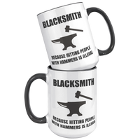 Load image into Gallery viewer, Blacksmith_Gift_Funny_Blacksmith_Mug_B_15oz_Accent_FrontBack_Black_Mockup.png

