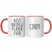 Load image into Gallery viewer, Bridge_Gifts_Personalized_Bridge_Mug_B_FrontBack_Red_Mockup.png
