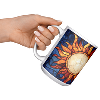 Load image into Gallery viewer, Celestial_Full_Wrap_Mug_15ozWhiteMugLifestyleLHRaisedAngle_Mockup.png
