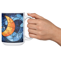 Load image into Gallery viewer, Celestial_Full_Wrap_Mug_15ozWhiteMugLifestyleRHCheers_Mockup.png
