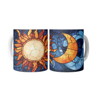 Load image into Gallery viewer, Celestial_Full_Wrap_Mug_2_Mugs_Center_Mockup.png
