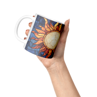 Load image into Gallery viewer, Celestial_Full_Wrap_Mug_Lifestyle_Raised_Hand_LH_Mockup.png
