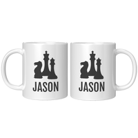 Load image into Gallery viewer, Chess_Mug_Personalized_Chess_Gift_Ches_11oz_White_FrontBack_Mockup.png
