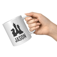 Load image into Gallery viewer, Chess_Mug_Personalized_Chess_Gift_Ches_11oz_White_RH_Model_Mockup.png
