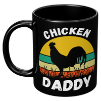 Load image into Gallery viewer, Chicken_Dad_Mug_Chicken_Dad_Coffee_Mug_11oz_Black_LH_Mockup.png
