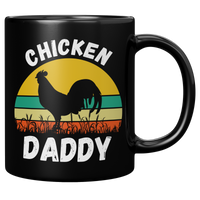 Load image into Gallery viewer, Chicken_Dad_Mug_Chicken_Dad_Coffee_Mug_11oz_Black_RH_Mockup.png
