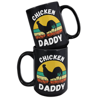 Load image into Gallery viewer, Chicken_Dad_Mug_Chicken_Dad_Coffee_Mug_15oz_Black_Stacked_Mockup.png
