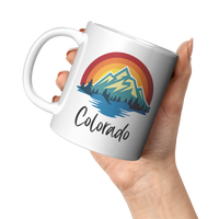 Load image into Gallery viewer, Colorado_Mug_Colorado_Coffee_Mug_Color_11oz_White_LH_Model_Mockup.png
