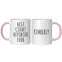 Load image into Gallery viewer, Court_Reporter_Gifts_Personalized_Court_FrontBack_Pink_Mockup.png
