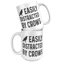 Load image into Gallery viewer, Crow_Gifts_Crow_Mug_Crow_Coffee_Mug_15oz_White_Stacked_Mockup.png
