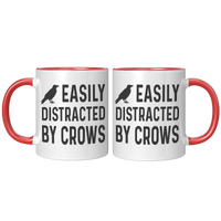Load image into Gallery viewer, Crow_Gifts_Crow_Mug_Crow_Coffee_Mug_FrontBack_Red_Mockup.png
