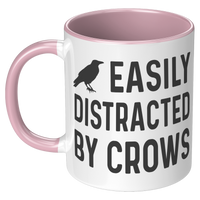 Load image into Gallery viewer, Crow_Gifts_Crow_Mug_Crow_Coffee_Mug_LH_Pink_Mockup.png
