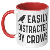 Load image into Gallery viewer, Crow_Gifts_Crow_Mug_Crow_Coffee_Mug_LH_Red_Mockup.png
