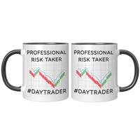 Load image into Gallery viewer, Day_Trader_Mug_-_Professional_Risk_Taker_FrontBack_Black_Mockup.png
