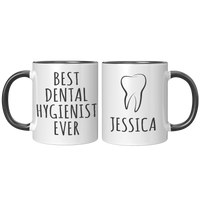 Load image into Gallery viewer, Dental_Hygienist_Gift_Personalized_Dent_FrontBack_Black_Mockup.png
