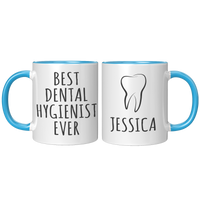 Load image into Gallery viewer, Dental_Hygienist_Gift_Personalized_Dent_FrontBack_Blue_Mockup.png
