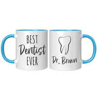 Load image into Gallery viewer, Dentist_Mug_Personalized_Dentist_Gift__FrontBack_Blue_Mockup.png

