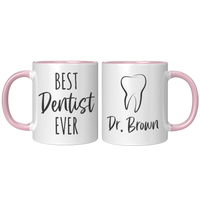 Load image into Gallery viewer, Dentist_Mug_Personalized_Dentist_Gift__FrontBack_Pink_Mockup.png
