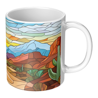 Load image into Gallery viewer, Desert_Mug_Stained_Glass_Desert_Coffee__RH_Main_Mockup.png
