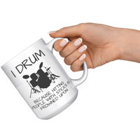 Load image into Gallery viewer, Drummer_Mug_Drummer_Coffee_Mug_Drummer_15oz_White_RH_Model_Mockup.png
