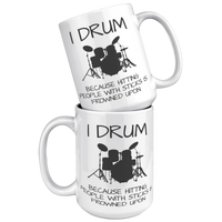 Load image into Gallery viewer, Drummer_Mug_Drummer_Coffee_Mug_Drummer_15oz_White_Stacked_Mockup.png
