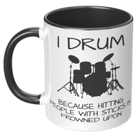 Load image into Gallery viewer, Drummer_Mug_Drummer_Coffee_Mug_Drummer_LH_Black_Mockup.png
