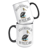 Load image into Gallery viewer, Easily_Distracted_by_Pelicans_Mug_15oz_Accent_FrontBack_Black_Mockup.png
