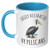 Load image into Gallery viewer, Easily_Distracted_by_Pelicans_Mug_LH_Blue_Mockup.png
