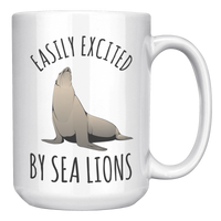 Load image into Gallery viewer, Easily_Excited_by_Sea_Lions_Mug_15oz_White_RH_Mockup.png
