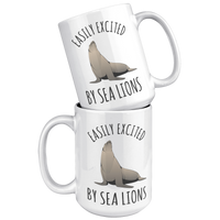 Load image into Gallery viewer, Easily_Excited_by_Sea_Lions_Mug_15oz_White_Stacked_Mockup.png
