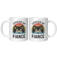 Load image into Gallery viewer, Fiance_Mug_Leveled_Up_to_Fianc_Gamer_11oz_White_FrontBack_Mockup.png
