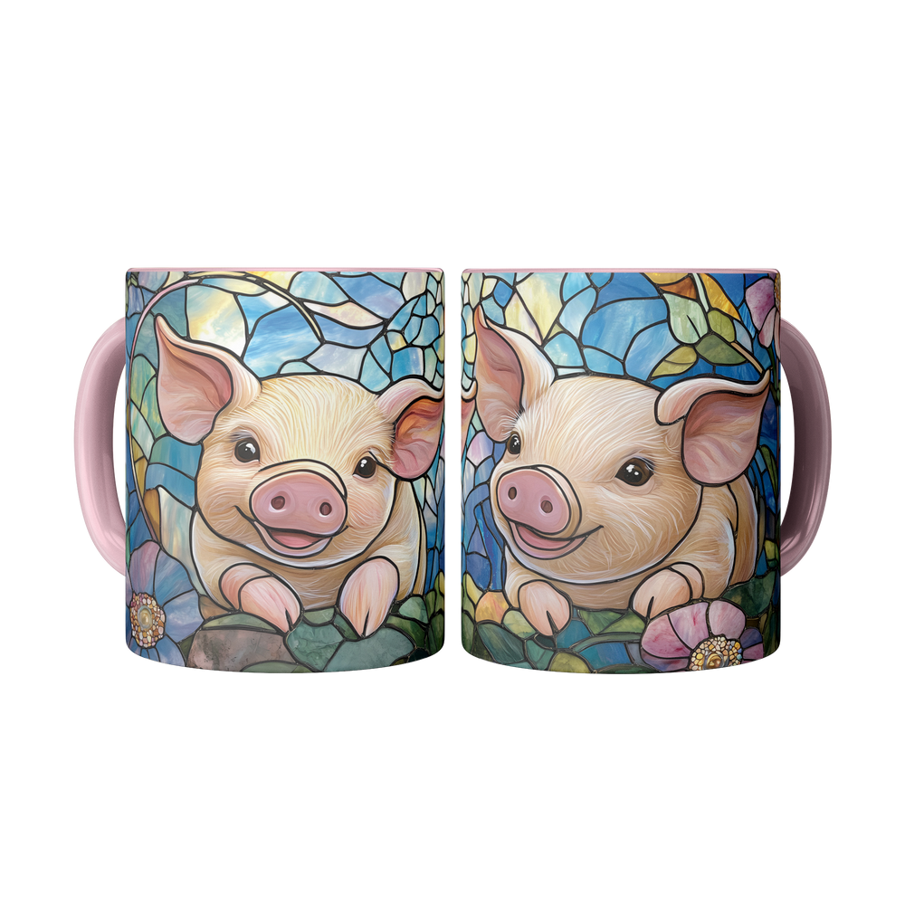 Floral_Pig_Stained_Glass_Mug_2_Mugs_Center_Mockup.png
