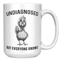 Load image into Gallery viewer, Funny_Undiagnosed_Chicken_Mug_15oz_White_RH_Mockup.png