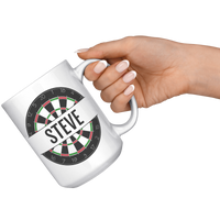 Load image into Gallery viewer, Funny_Worlds_Okayest_Darts_Player_Mug_15oz_White_RH_Model_Mockup.png
