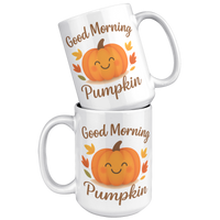 Load image into Gallery viewer, Good_Morning_Pumpkin_Mug_15oz_White_Stacked_Mockup.png
