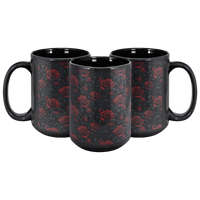 Load image into Gallery viewer, Gothic_Roses_Coffee_Mug_3pc_Triangle_View_Mockup.png
