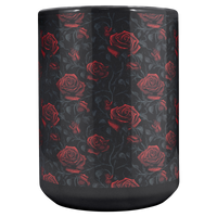 Load image into Gallery viewer, Gothic_Roses_Coffee_Mug_Main_Center_Mockup.png
