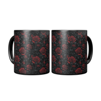 Load image into Gallery viewer, Gothic_Roses_Coffee_Mug_Mug_2_Mugs_Center_Mockup.png

