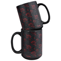 Load image into Gallery viewer, Gothic_Roses_Coffee_Mug_Mug_Stacked_Mockup.png
