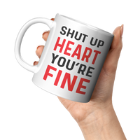 Load image into Gallery viewer, Heart_Attack_Survivor_Gift_Heart_Attack_11oz_White_LH_Model_Mockup.png
