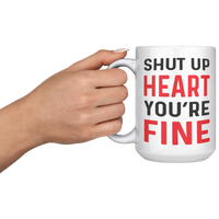 Load image into Gallery viewer, Heart_Attack_Survivor_Gift_Heart_Attack_15oz_White_LH_Model_Mockup.png
