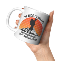 Load image into Gallery viewer, Hiking_Gifts_Funny_Hiking_Mug_Hiking_C_11oz_White_LH_Model_Mockup.png
