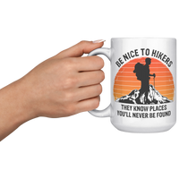 Load image into Gallery viewer, Hiking_Gifts_Funny_Hiking_Mug_Hiking_C_15oz_White_LH_Model_Mockup.png
