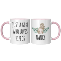 Load image into Gallery viewer, Hippo_Mug_Personalized_Gift_for_Hippo_L_FrontBack_Pink_Mockup.png
