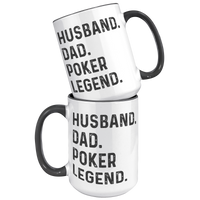 Load image into Gallery viewer, Husband_Dad_Poker_Legend_Mug_15oz_Accent_FrontBack_Black_Mockup.png
