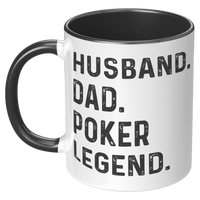 Load image into Gallery viewer, Husband_Dad_Poker_Legend_Mug_LH_Black_Mockup.png
